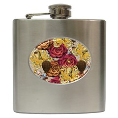 Octopus Floral Hip Flask (6 oz)