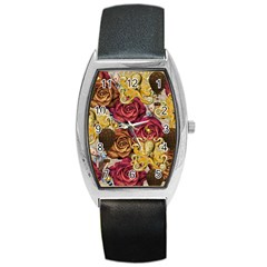 Octopus Floral Barrel Style Metal Watch