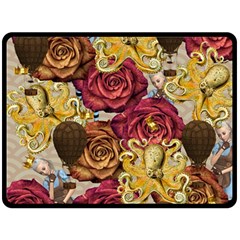 Octopus Floral Fleece Blanket (Large) 