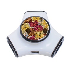 Octopus Floral 3-Port USB Hub