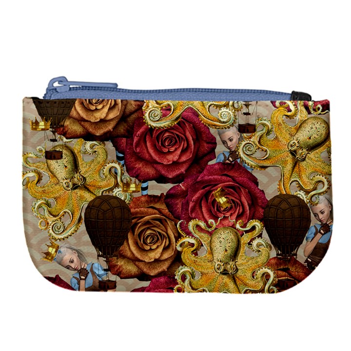 Octopus Floral Large Coin Purse