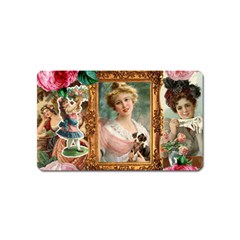 Victorian Collage Of Woman Magnet (name Card) by snowwhitegirl