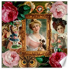 Victorian Collage Of Woman Canvas 12  X 12   by snowwhitegirl