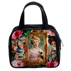 Victorian Collage Of Woman Classic Handbags (2 Sides) by snowwhitegirl