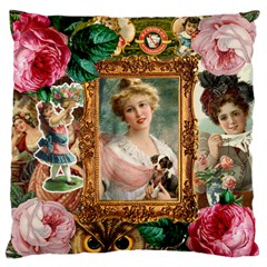 Victorian Collage Of Woman Standard Flano Cushion Case (two Sides) by snowwhitegirl