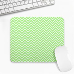 Green Chevron Large Mousepads by snowwhitegirl