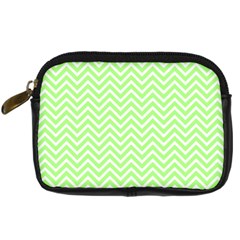 Green Chevron Digital Camera Cases by snowwhitegirl