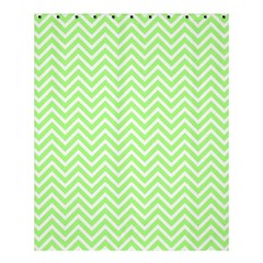 Green Chevron Shower Curtain 60  X 72  (medium) 