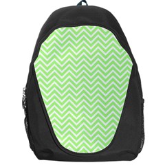 Green Chevron Backpack Bag by snowwhitegirl