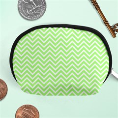 Green Chevron Accessory Pouches (medium)  by snowwhitegirl