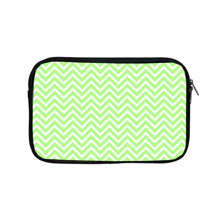 Green Chevron Apple MacBook Pro 13  Zipper Case