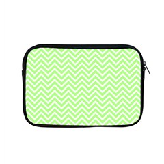 Green Chevron Apple Macbook Pro 15  Zipper Case by snowwhitegirl