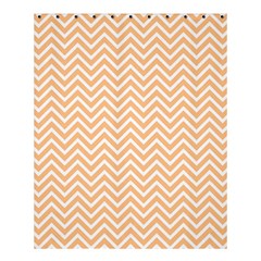 Orange Chevron Shower Curtain 60  X 72  (medium) 