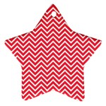 Red Chevron Ornament (Star) Front