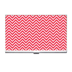 Red Chevron Business Card Holders