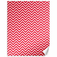 Red Chevron Canvas 12  x 16  