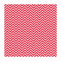 Red Chevron Medium Glasses Cloth (2-Side)