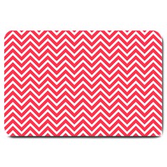 Red Chevron Large Doormat 