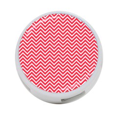 Red Chevron 4-Port USB Hub (One Side)