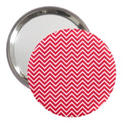 Red Chevron 3  Handbag Mirrors