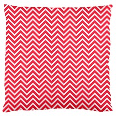 Red Chevron Standard Flano Cushion Case (Two Sides)