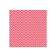 Red Chevron Satin Bandana Scarf