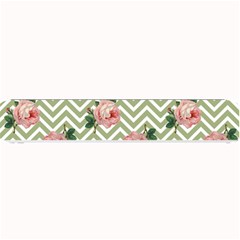 Green Chevron Rose Small Bar Mats by snowwhitegirl