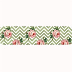 Green Chevron Rose Large Bar Mats by snowwhitegirl