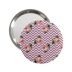 Violet Chevron Rose 2 25  Handbag Mirrors by snowwhitegirl