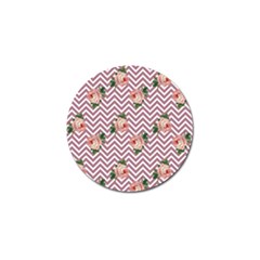 Violet Chevron Rose Golf Ball Marker (4 Pack) by snowwhitegirl