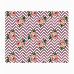 Violet Chevron Rose Small Glasses Cloth (2-side) by snowwhitegirl