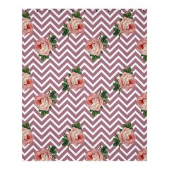 Violet Chevron Rose Shower Curtain 60  X 72  (medium) 