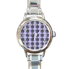 Three Women Blue Round Italian Charm Watch by snowwhitegirl