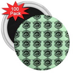 Three Women Green 3  Magnets (100 Pack) by snowwhitegirl