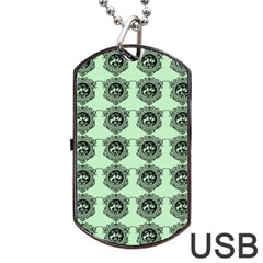 Three Women Green Dog Tag Usb Flash (one Side) by snowwhitegirl