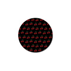 Cherries Black Golf Ball Marker (4 Pack) by snowwhitegirl