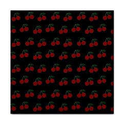 Cherries Black Face Towel