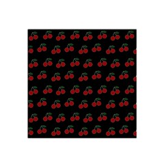 Cherries Black Satin Bandana Scarf by snowwhitegirl