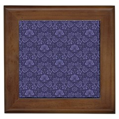 Damask Purple Framed Tiles by snowwhitegirl