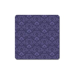 Damask Purple Square Magnet by snowwhitegirl