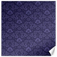 Damask Purple Canvas 12  X 12   by snowwhitegirl