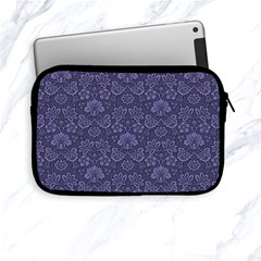 Damask Purple Apple Ipad Mini Zipper Cases by snowwhitegirl