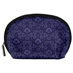 Damask Purple Accessory Pouches (Large)  Front