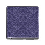 Damask Purple Memory Card Reader (Square) Front