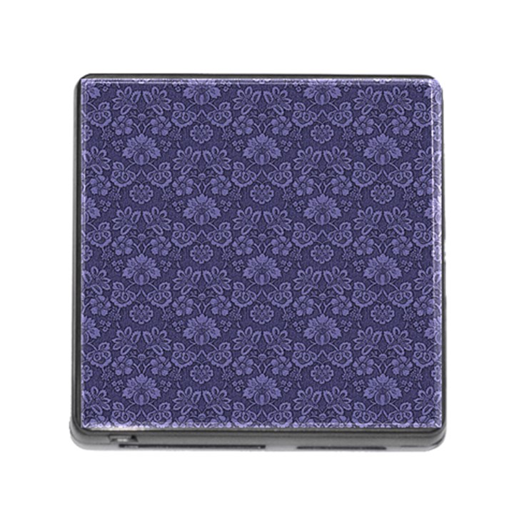 Damask Purple Memory Card Reader (Square)