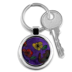 Flowers Key Chains (round) 