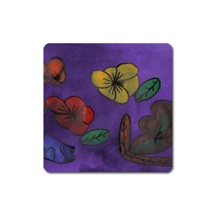 Flowers Square Magnet by snowwhitegirl