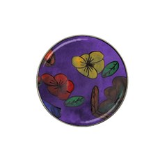 Flowers Hat Clip Ball Marker (4 Pack) by snowwhitegirl