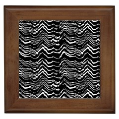 Dark Abstract Pattern Framed Tiles by dflcprints