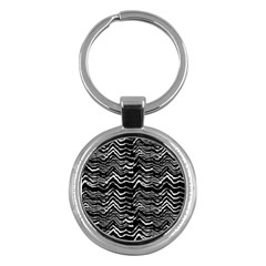 Dark Abstract Pattern Key Chains (round)  by dflcprints